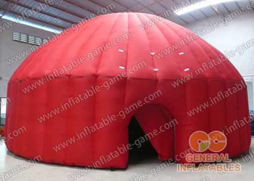 Inflatable Red Dome Tent