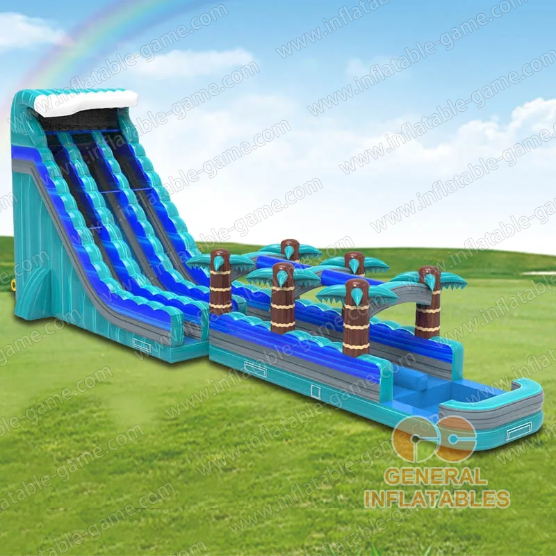 Tropical water slide + Slip & Slide