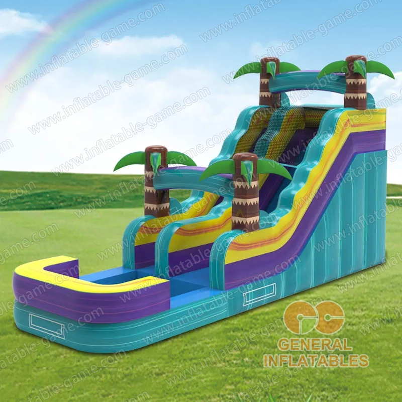 Palm Tree Marble Water Slide
