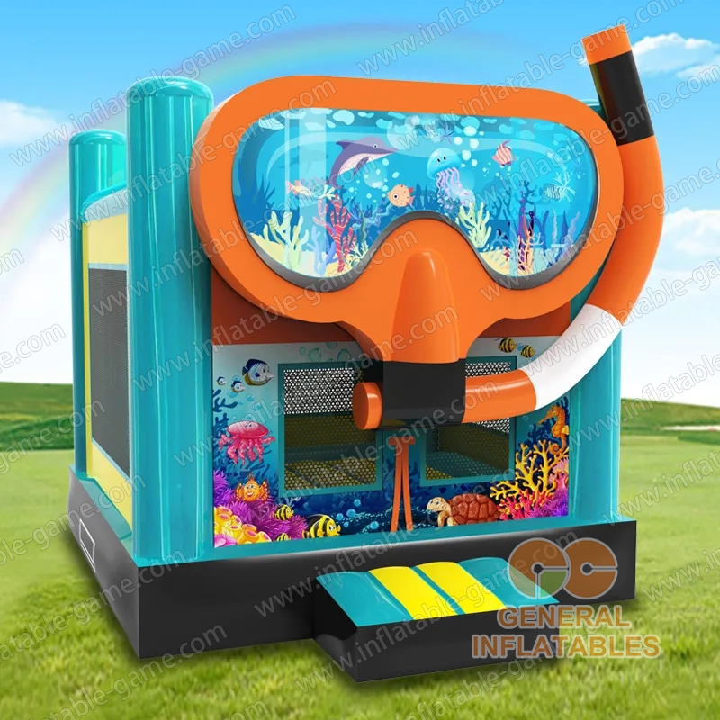 Diving goggles bounce house