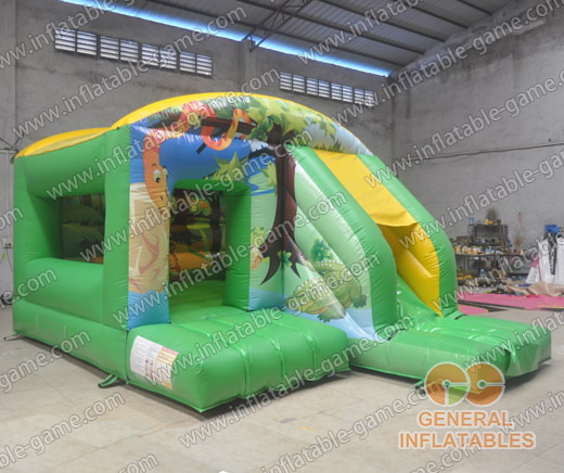 Jungle house with slide