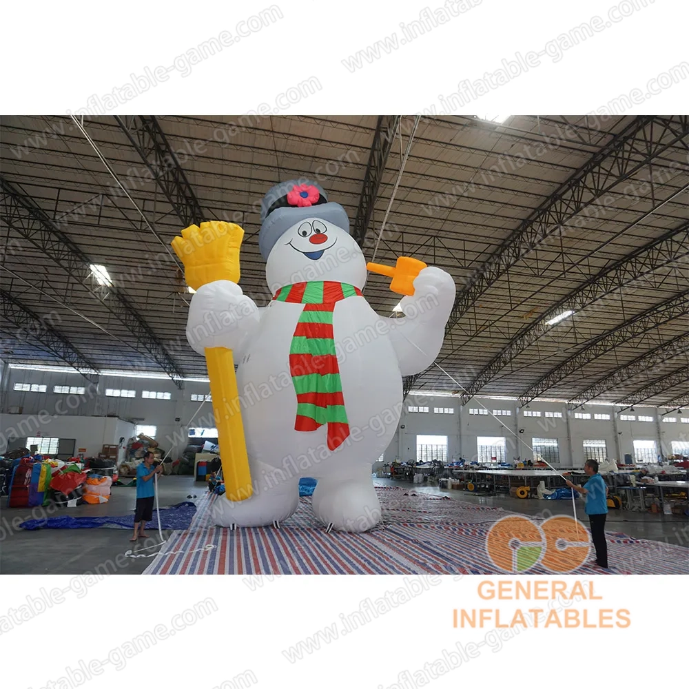 Inflatable snowman