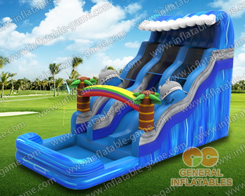 Wave water slide