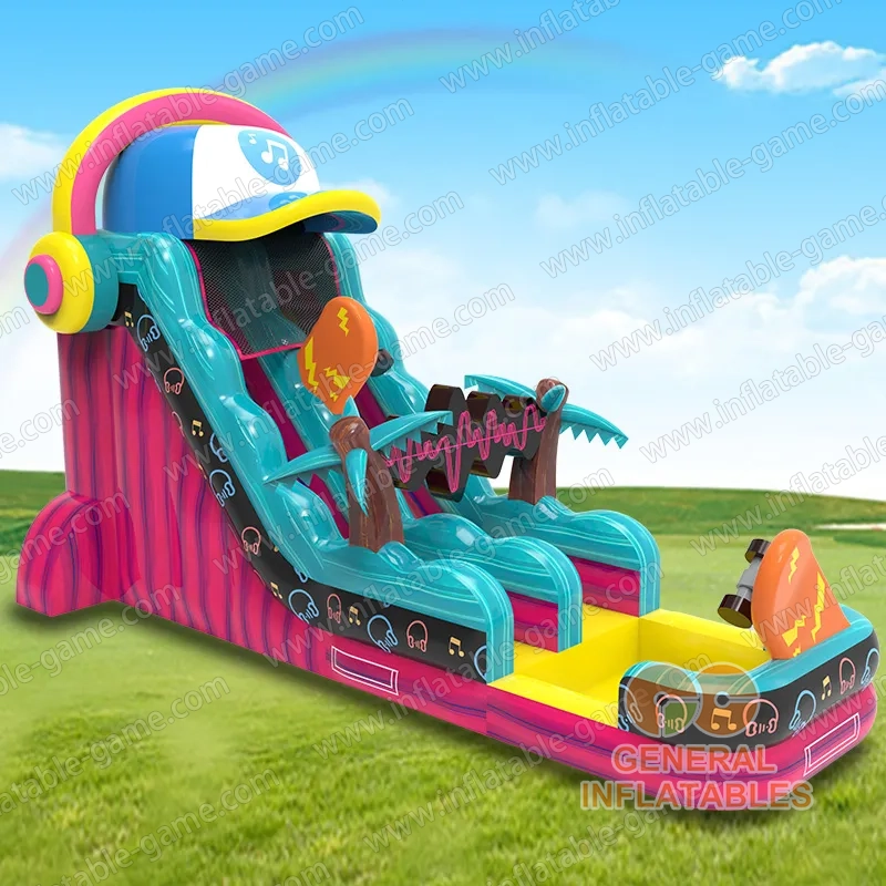 Musical rhythm water slide