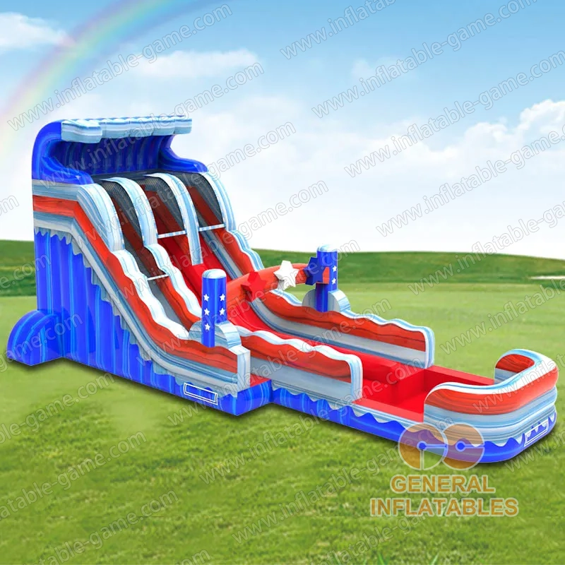 Star spangled wave dual water slide